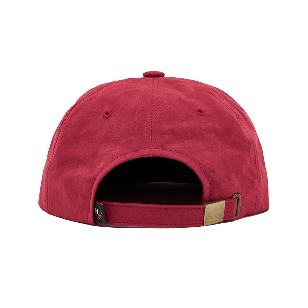 Haedeulaebseu Unisex H Embossed 6-Panel Red