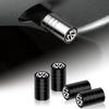 For VW 4Pcs Aluminum Badge Car Wheel Tire Valve Caps Dust Stem Cover For VW Caddy Scirocco CC Golf VI 4 MK7 Beetle GTI R Line Tiguan