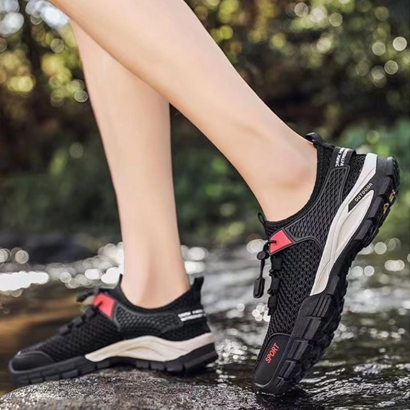 High Quality Men's Hiking Shoes Summer Mesh Speed Interference Water Shoes Outdoor Non-slip Wear-resistant Casual Sneakers 2025