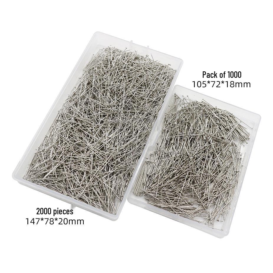 

Boxed Large Head Office Pins - 1000/2000 Pieces, 0.6*26mm 1000 pieces (10.5*7.2*1.8cm)