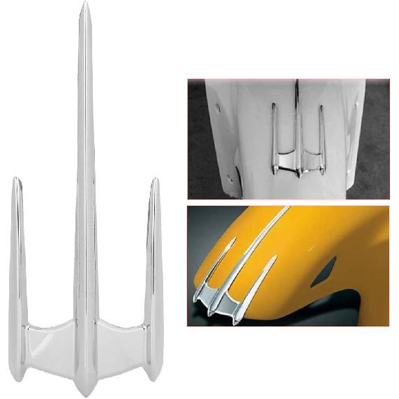 Motorcycle Cover,ABS Plastic Front Trim Chrome Decoration Motorcycle Refitting Fit for Goldwing GL1800 F6B VTX1300 VTX1800