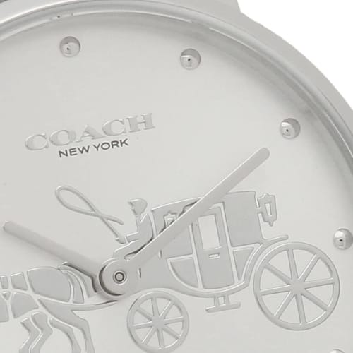 Coach Women's Perry Watch, 28mm, Quartz, Silver, Stainless Steel, A4 Size, COACH 14503795