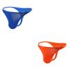 2Pcs/Lot Sexy Low-rise Men's Thongs Solid Color Ultra Soft T-Back Briefs Naked Feel Comfortable Breathable Underwear