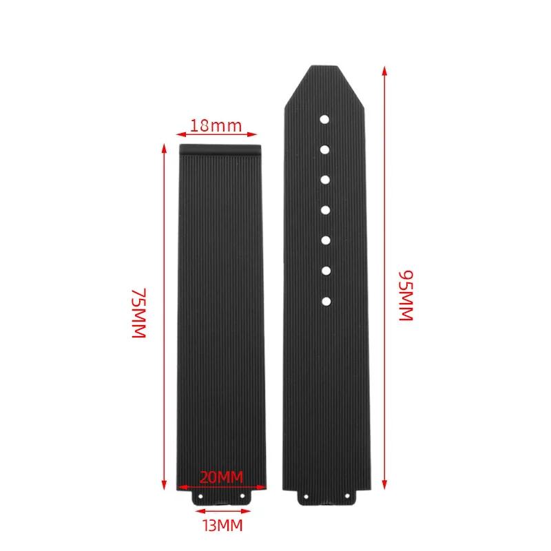 Uhrenarmband für HUBLOT BIG BANG Silikon 20-13mm Wasserdicht Damen Uhrenarmband Kette Uhrenzubehör Gummiarmband