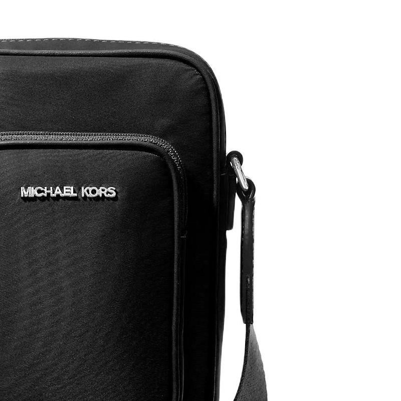 Michael Kors Khai Logo Design Nylon Crossbody Shoulder Bag Unisex Bags Black 35T5S5FC5C-BLACK
