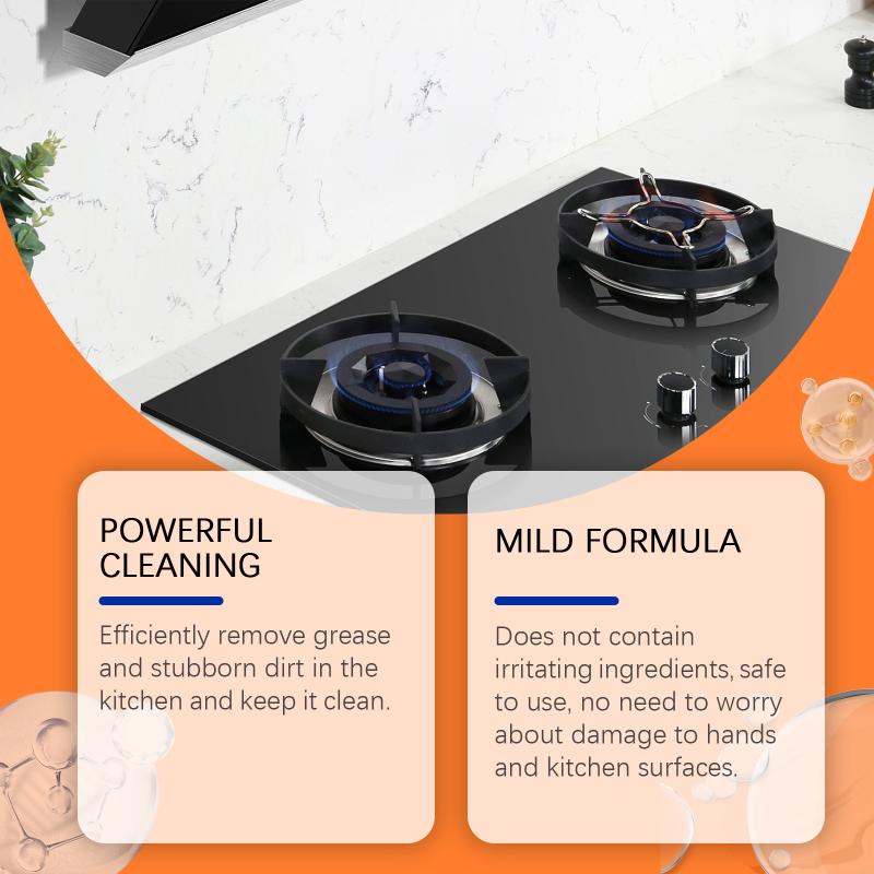 Strength Kitchen Degreaser Spray - Heavy Duty Formula For Stove & Range Hood Deep Cleaning And Stain Removal 1pcs