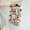Hanging Storage Net for Plush Toy Decorative Wood and Cotton Hanging Organiser Storage Holder Rack for Kids' Toy