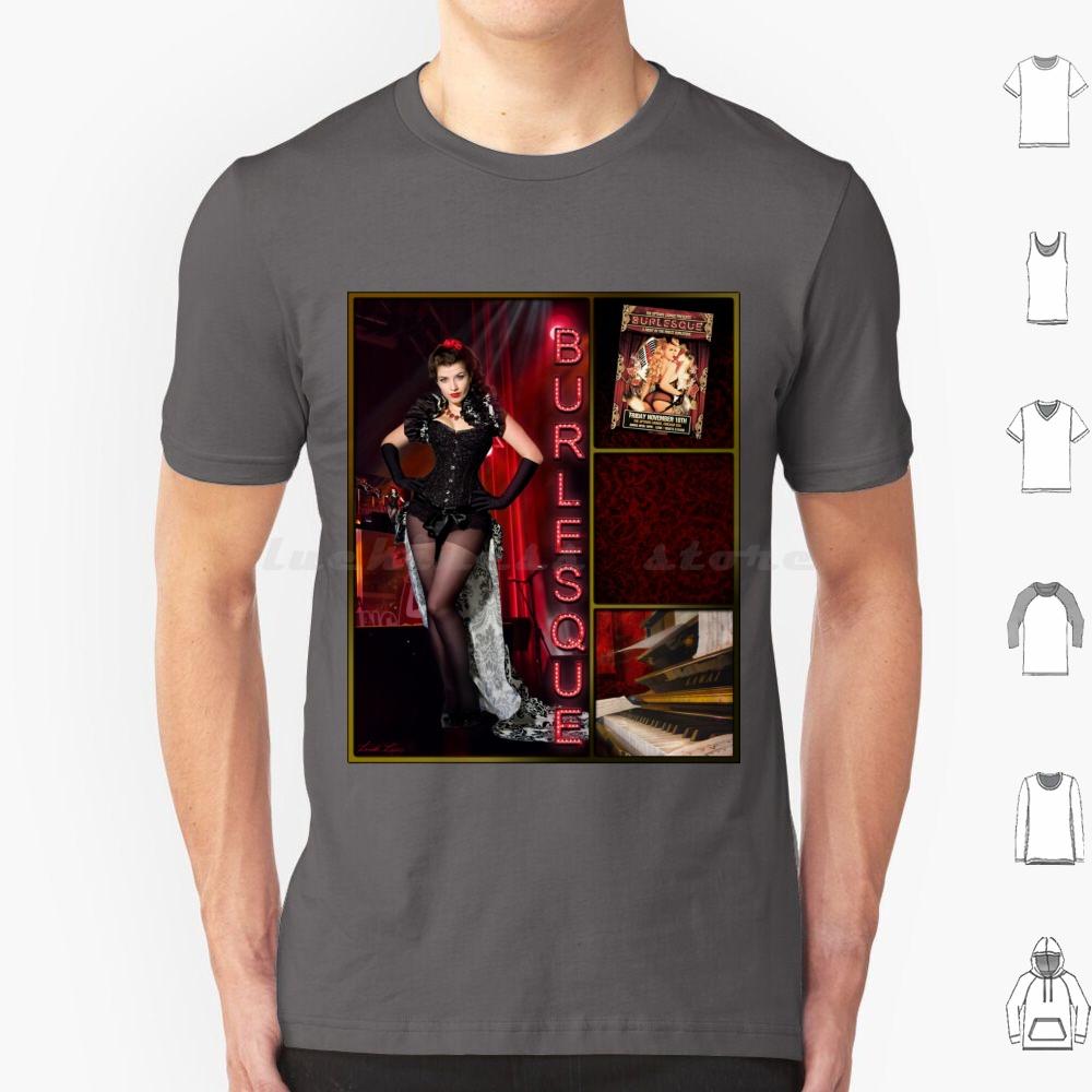 Dance SeriesBurlesque T Shirt Men Women Kids 6xl Dance Dancer Burlesque Music Triptych Red Woman Female Lindaleesart Linda