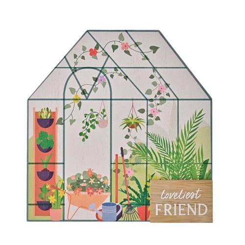 Celebrations The Cottage Garden 3D Friend Greenhouse Plaque