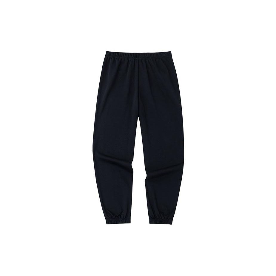 Anta Elastic Dynamic Letter Print Cuffed Knitted Sports Pants Men bottoms Basic-Black 162338329-1