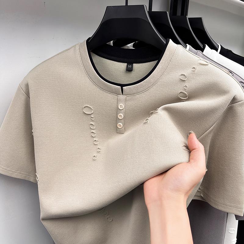 T-Shirt Short Sleeve Trendy Versatile Loose Fit Casual T-Shirt M
