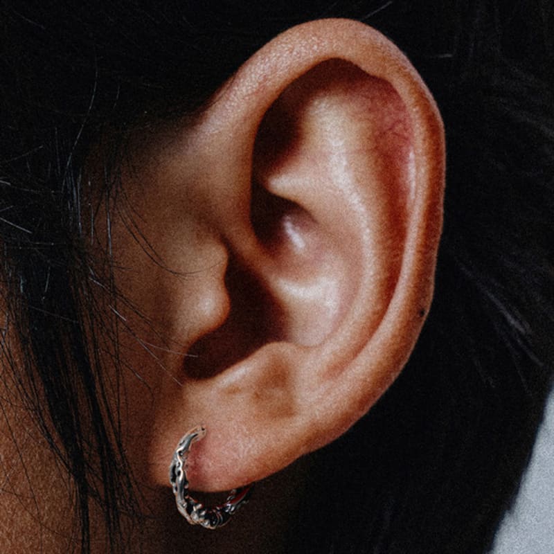 

SCALETTO BLACK WSM003 Twist Pattern Earrings none