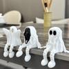 3D Print Halloween Ghost Figurines Ornaments Ghost Festival Party Decoration Joint Movable Ornaments Mini Scene Model Miniatures