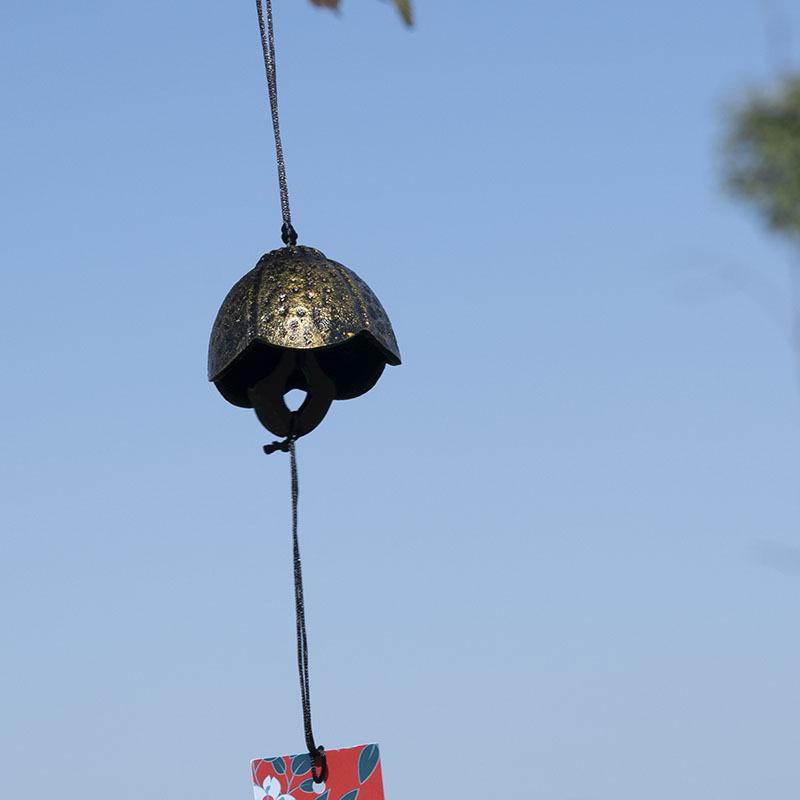 Cast Iron Wind Chime: Chinese & Japanese Style Retro Bells for Balcony or Outdoor Courtyard