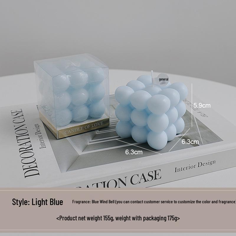High-End Customizable Scented Candle Rubik's Cube Ornament Gift