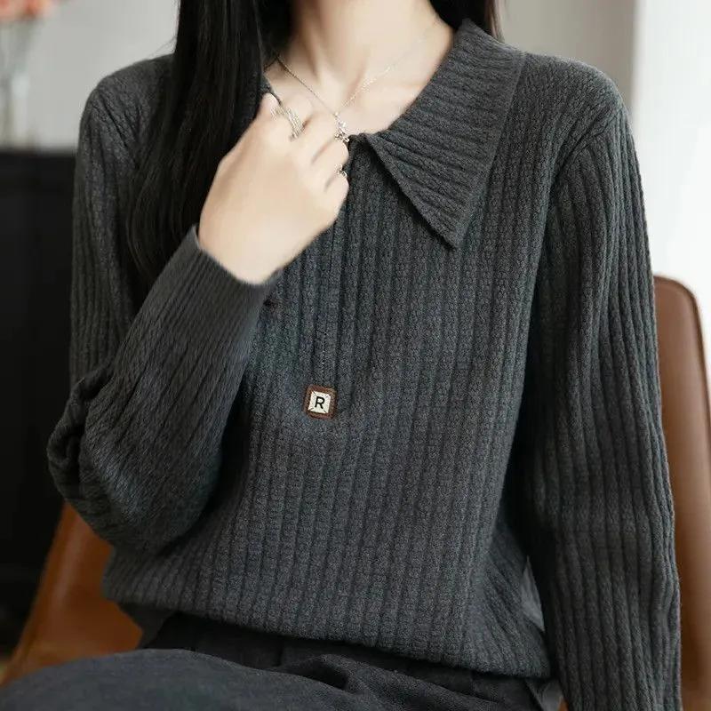 Sweater for Women Winter Thickened Pullover Warm Knitted Stretchy Long Sleeve Jumper Sweater Tops