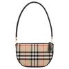 Olympia Classic Embossed Check Underarm Half-Moon Bag Canvas And Leather Tote Shoulder Bag Women Bags Beige 81114131