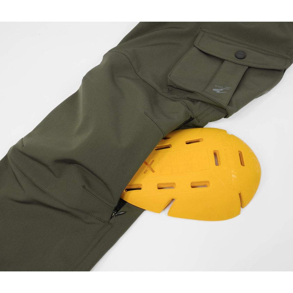 Komine Motorcycle Protective Windproof Warm Cargo Size Pants, L, Olive, 07-926 PK-926