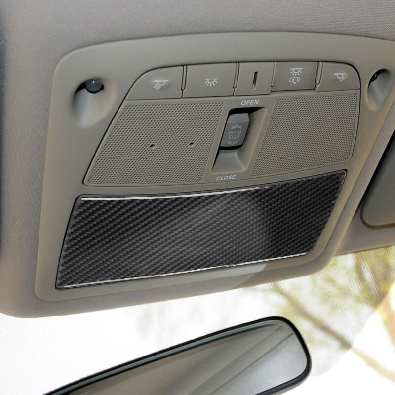 For Nissan X-Trail 2014-2018 Real Carbon Fiber Front Reading Light Cover Trim