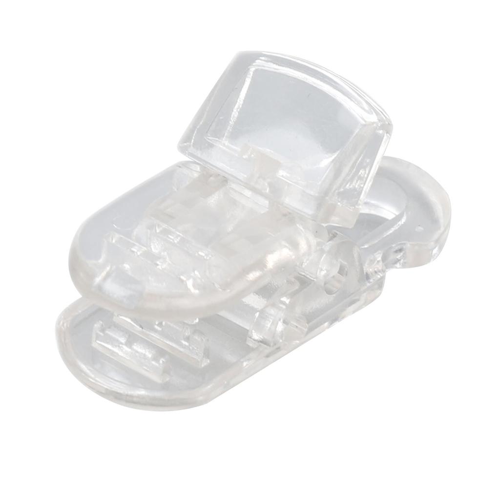 20pcs Hearing Aid Lanyard Clip ABS Portable Transparent Clip Accessory for Hearing Aid Clip Holder