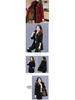 New Slim Fit Mid-Length Cotton Parka with Fur Collar and Cinched Waist