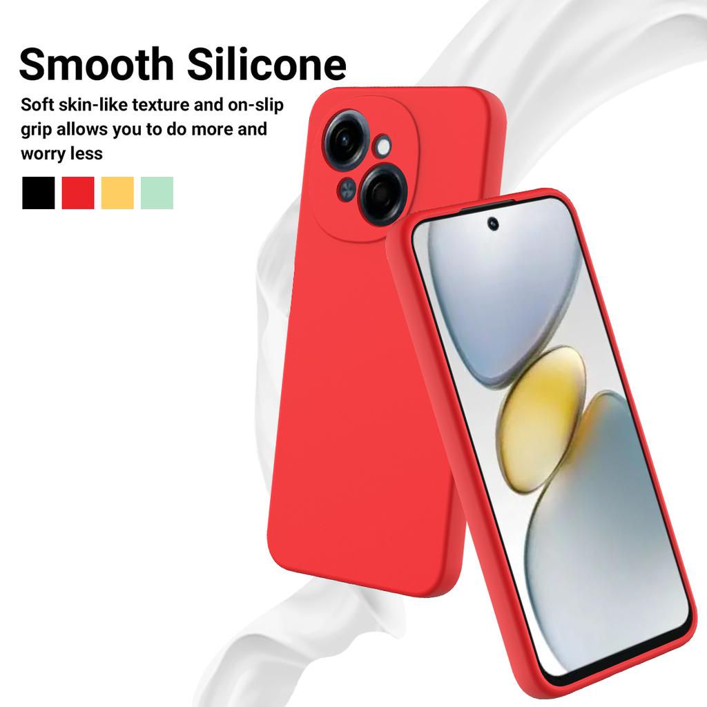 For TECNO Spark Go 2025 Case Liquid Silicone Phone Back Cover with Hand Strap