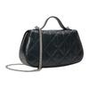 Calvin Klein Elegant Casual Commuter Metallic Monogram Diamond Pattern Synthetic Leather Crossbody Bag Women Bags Space-Black 4F3410G-UB1