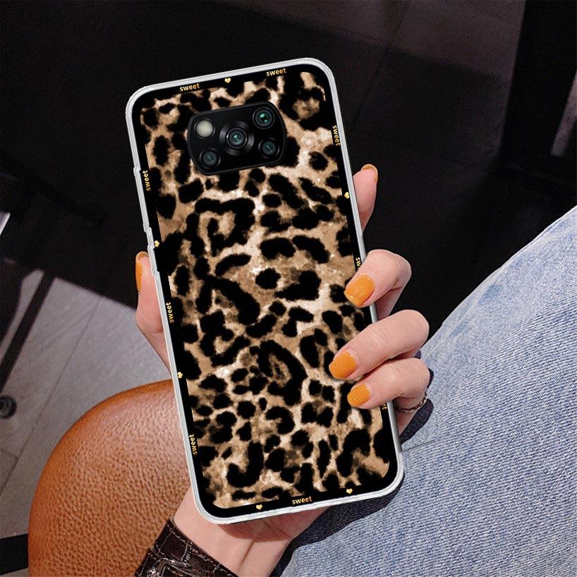 

Animal Leopard Print Phnoe Case for Xiaomi Poco X5 X6 X7 Pro X4 Gt F7 Ultra M8 M7 Redmi 15C 15 13C 13 12C 12 Unique Cover Coque Xiaomi Poco M8 Pro