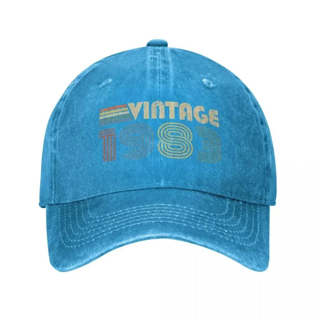 A2022 New 1983 40th Birthday Gift Washed Cotton Baseball Caps Snapback Hat Dad Visor Cap Spring Summer Vintage Casquette Gorras
