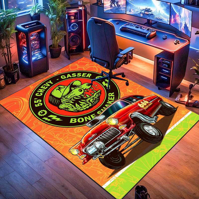 Rat Fury: Furious carpet Doormat Living room and bedroom mats Art Doormat Christmas gifts