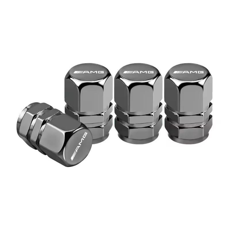 

4pcs Styling Wheel Tire Valve Air Stem Cap Duust Cover For Benz AMG W212 W201 W210 W108 W168 GLC W222 GLB GLE A B C E Class A180