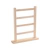 Wood Organizer 4-Layer Photograph Props Rack Jewelry Display Earrings Pendant Necklace Holder Stand Showroom Storage