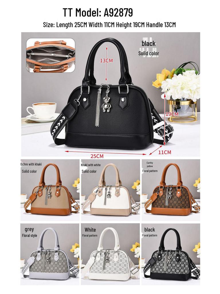 Women's Retro Print Crossbody Tote - European & American Fashion Versatile Shoulder Bag