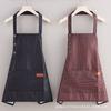 Unisex Strappy Composite Fabric Apron: Oil-Proof, Dirt-Resistant for Home Cooking & Catering