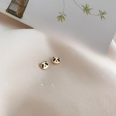 Cute Red Panda Stud Earrings Are Simple and Small In Design, Invisible Small Earrings.