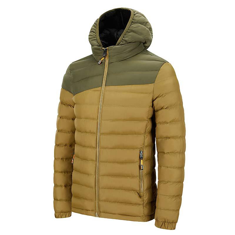 

New autumn and winter cotton-padded men s coat removable hat cotton-padded multi-color men s cotton-padded clothes L хакі