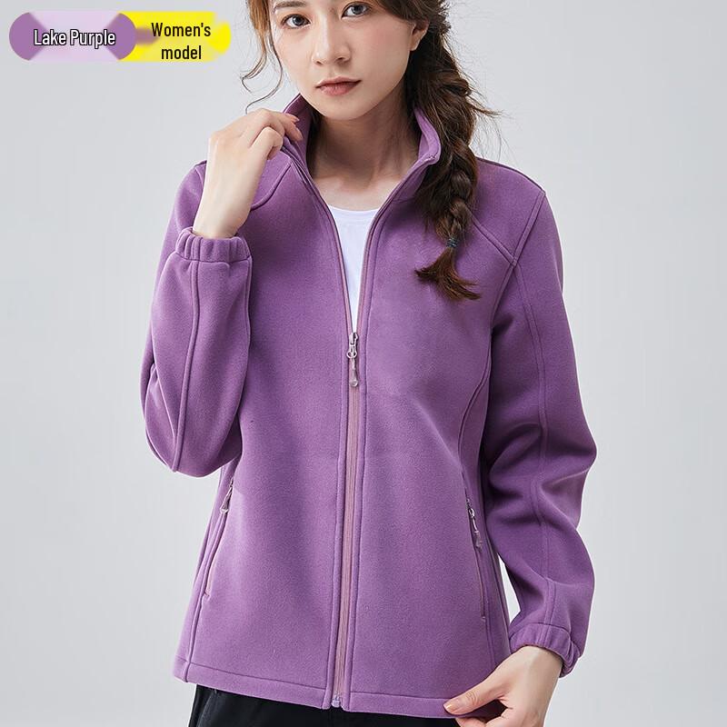 Unisex Double-Sided Fleece Warm Jacket L