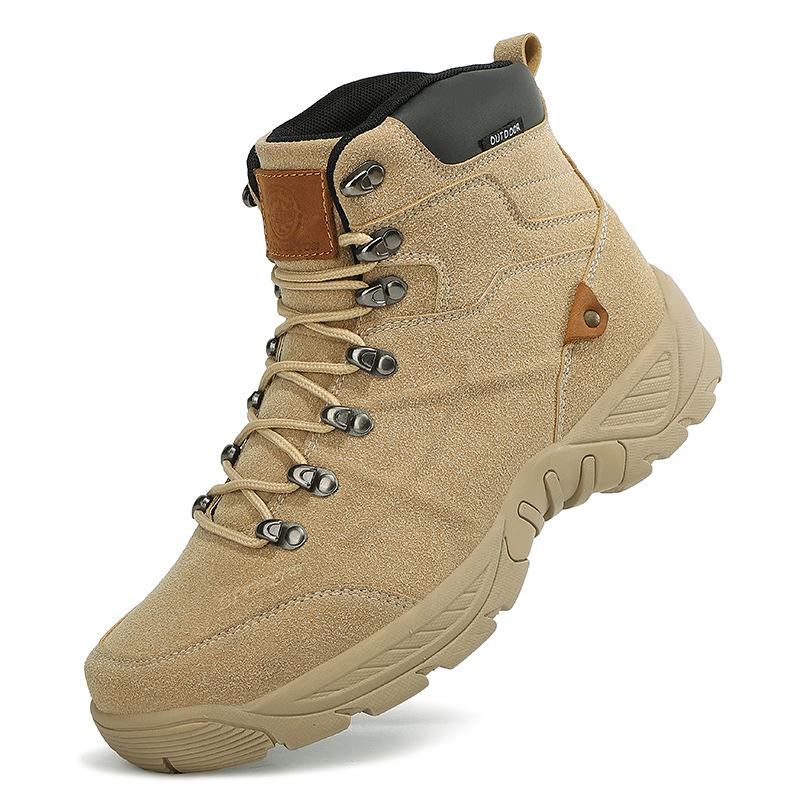 

Men s shoes Casual outdoor hiking shoes Field training Tactical camping training boots Sports men 47 бежевий