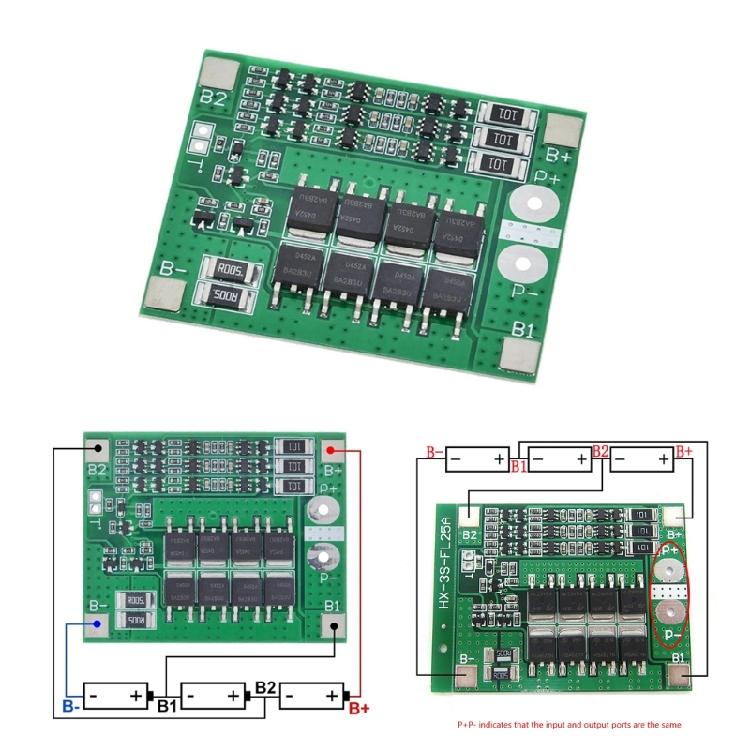 3S 25A 18650 Lithium Batteries Cell Module Electric Tool Application For Lithium Battery Charging Protective Board