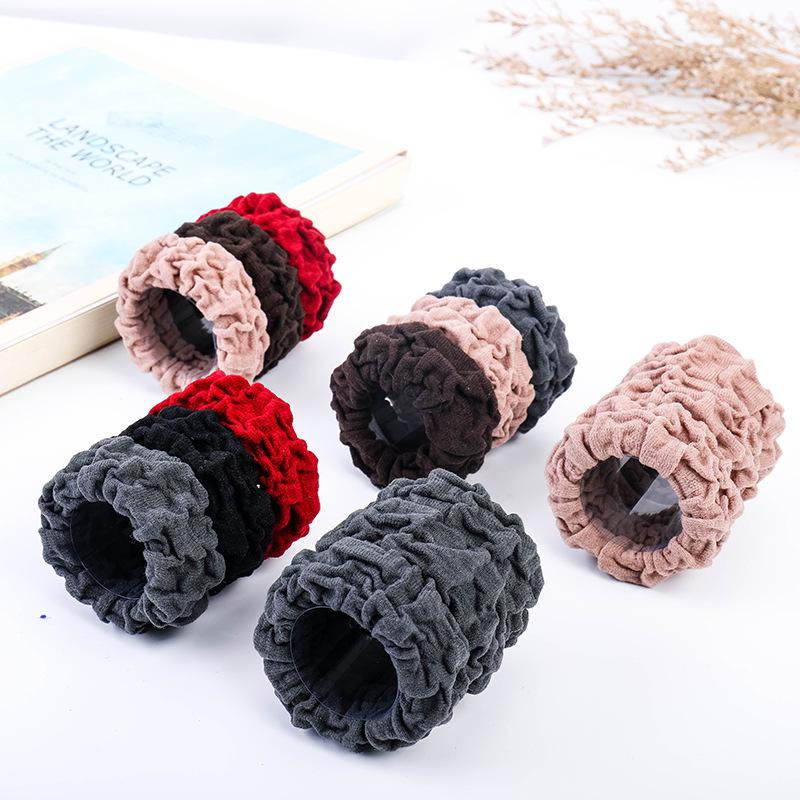 3-Piece High Elastic Korean Hair Bands for Thick Hair