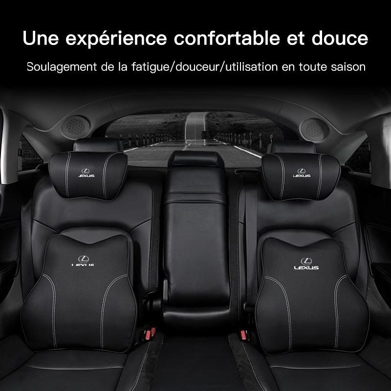 Leather Car Headrest Lumbar Pillow Neck Gap Filler Pillow For Lexus IS250 IS200 CT200h GS300 LS430 RX450h LX570 IS300 ES RX LS