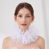 Vintage Detachable Collar Multilayered Mesh Collar for  Colonial Outfit Lace Jabot Collar Cosplay Costume Neckwear