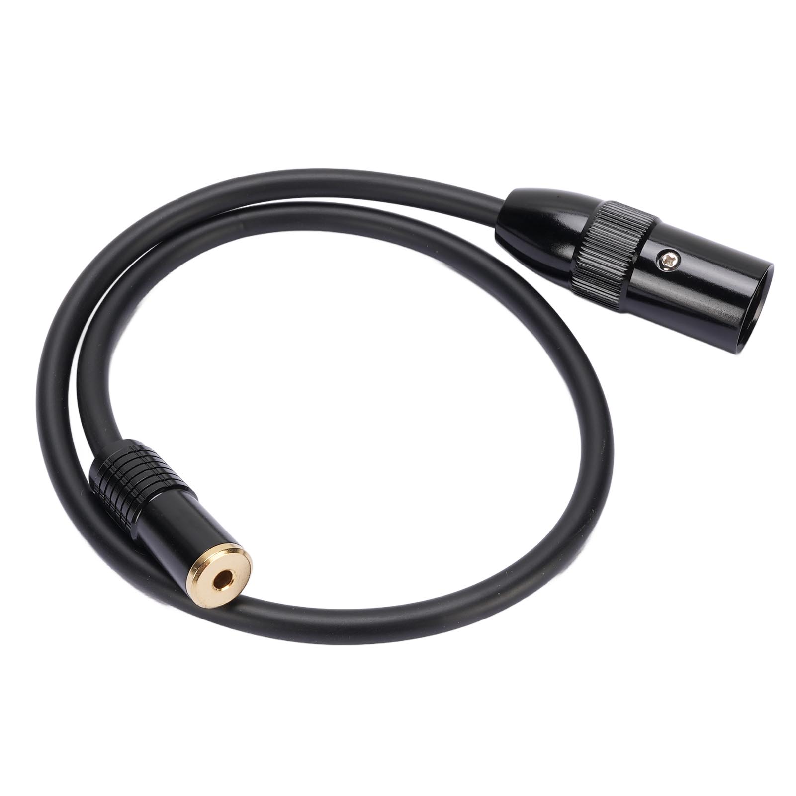 

Кабель-переходник 3,5 мм гнездо на XLR штекер 24k позолоченный разъем корпус из цинкового сплава 18 дюймов на XLR