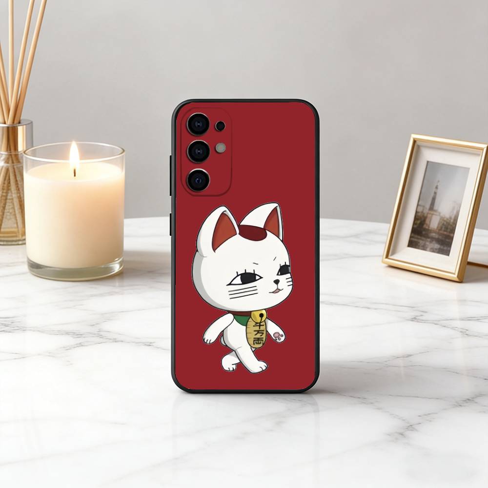 

Cat T-Turbo B-Baba TB Phone Case For Samsung S25,S24,S21,S22,S23,S30,Ultra,S20,Plus,Fe,Lite,Note,10,Black Cover Samsung S21plus