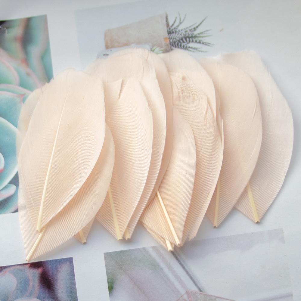 Nature Goose Feathers For Jewelry Making Decoration White Swan Needlework Wedding Handicraft Accessories Crafts 5-8Cm
