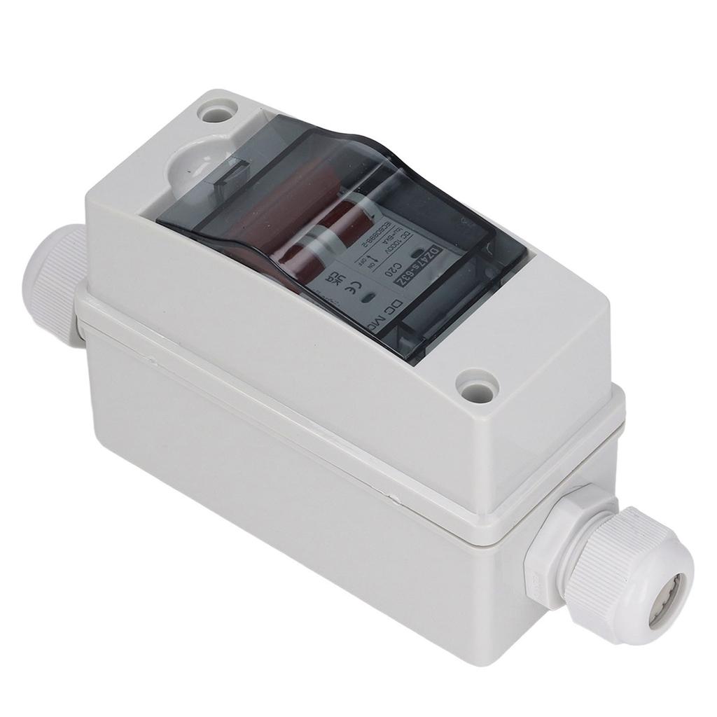 2P Miniature Circuit Breaker IP65 Waterproof Disconnect Switch for Solar PV System DC 1000V 20A