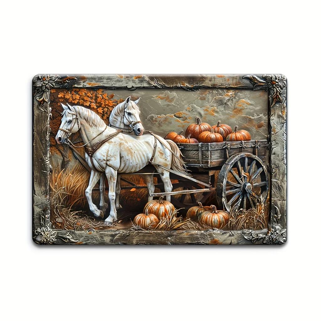 Vintage  Vegetables and Fruits Metal Tin Sign Plaque Decorative Plates for Farm Club Man Cave Bar Home Hotel Cafe Wall Decor