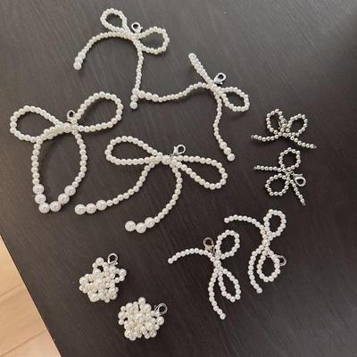 Dongdaemun Weiße Lässige Schleife Perle Sportschuhe Zubehör