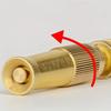 1 In-line Spray Gun with Adjustable Valve - Water Nozzle for Car Wash, Flower Watering and Lawn, Gold Metal Finish