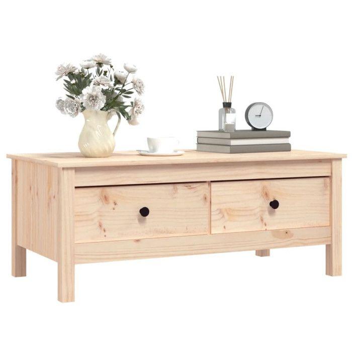 VidaXL Coffee Table 100x50x40 Cm Solid Pine Wood 814604